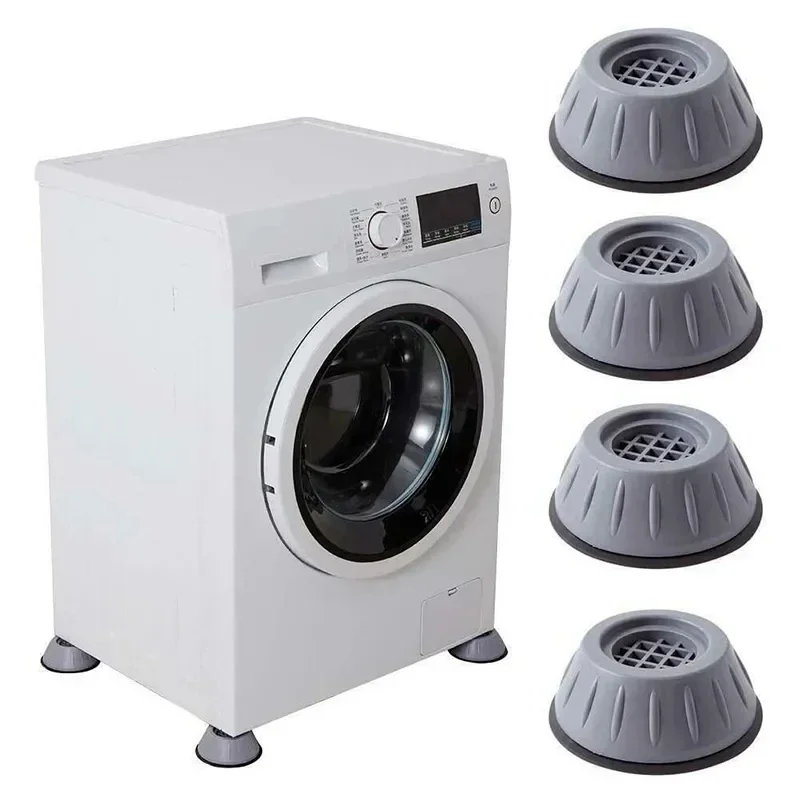 Anti-vibração Washer Foot Pad, titular da máquina de lavar roupa, secadora, choque Suporte, evitar mover, antiderrapante, Home Supplies, 4pcs