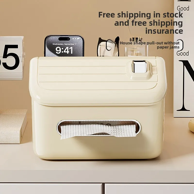 

advanced sense, living room remote control, storage box, multi-function, no punching, Christmas snowhouse pumping carton