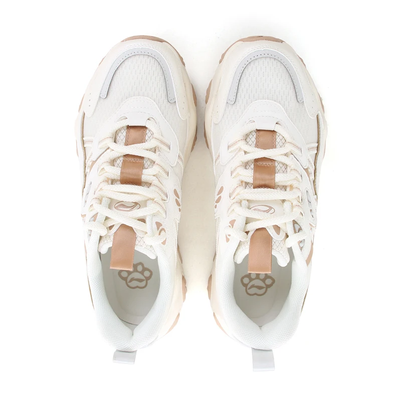 أحذية Li-Ning النسائية X-CLAW LITE 3 Lifestyle خفيفة الوزن وكعب سميك وبطانة عصرية أحذية رياضية كاجوال كلاسيكية AGCV044