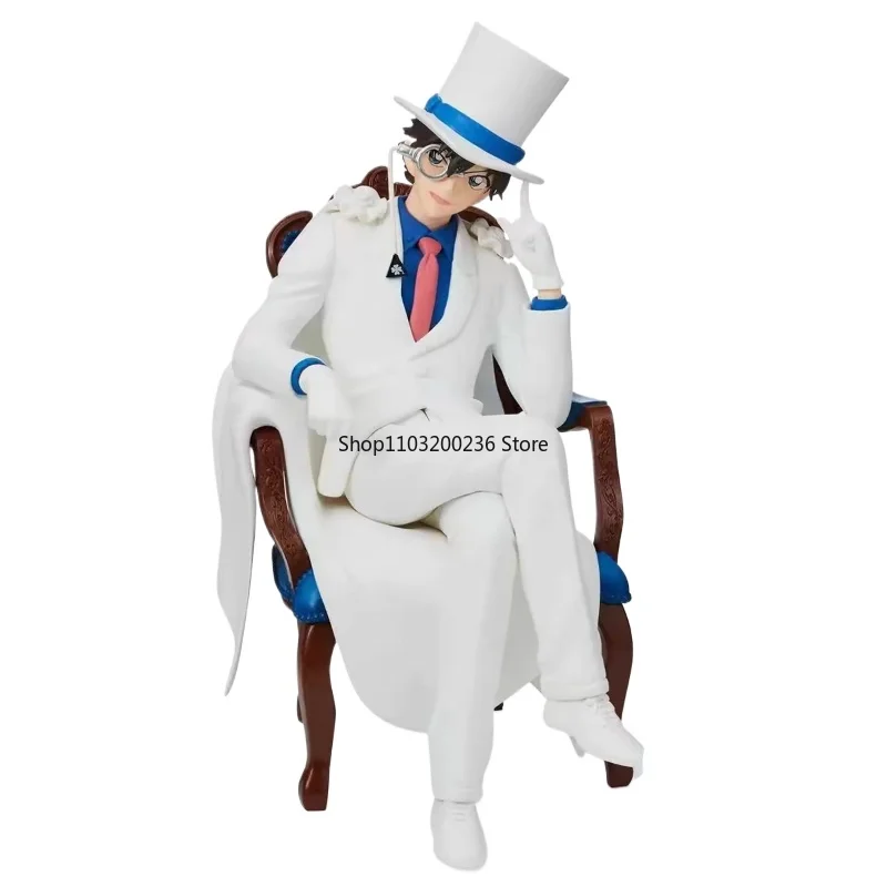 Original Anime Detective Conan Ai Haibara Conan Edogawa Kuroba Kaito Shūichi Akai Chair Ver. Action Figure Model Ornaments