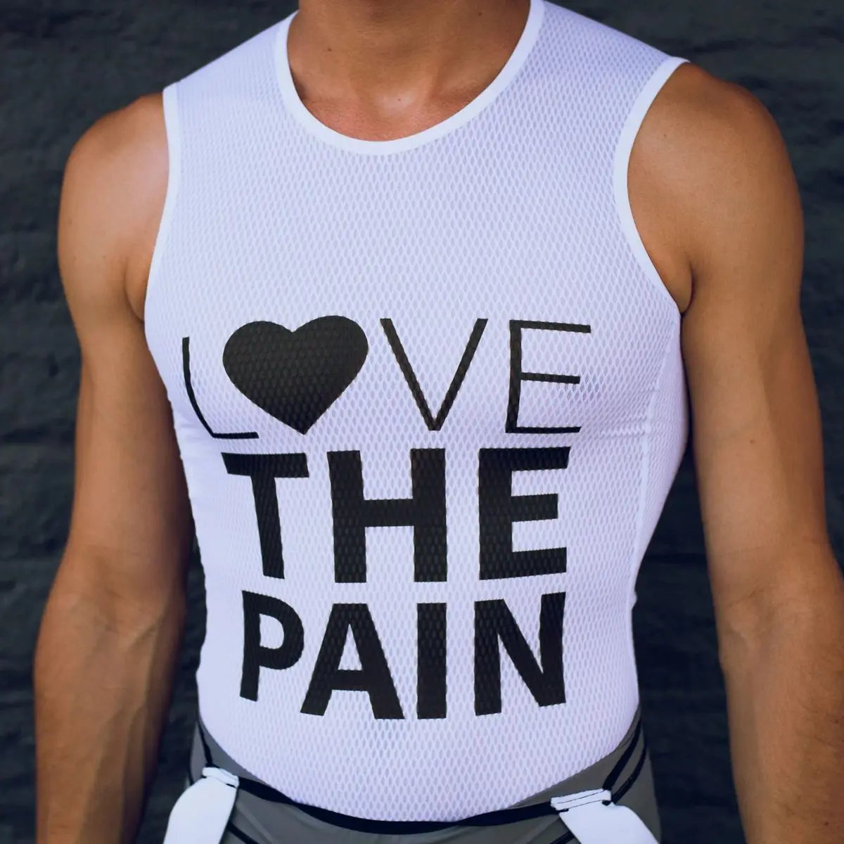 

Love The Pain Cycling Base 2020 Cool Mesh Polyester Breathable Lightweight Cycling Underwear Road Bike Mtb Sleeveless Baselayer