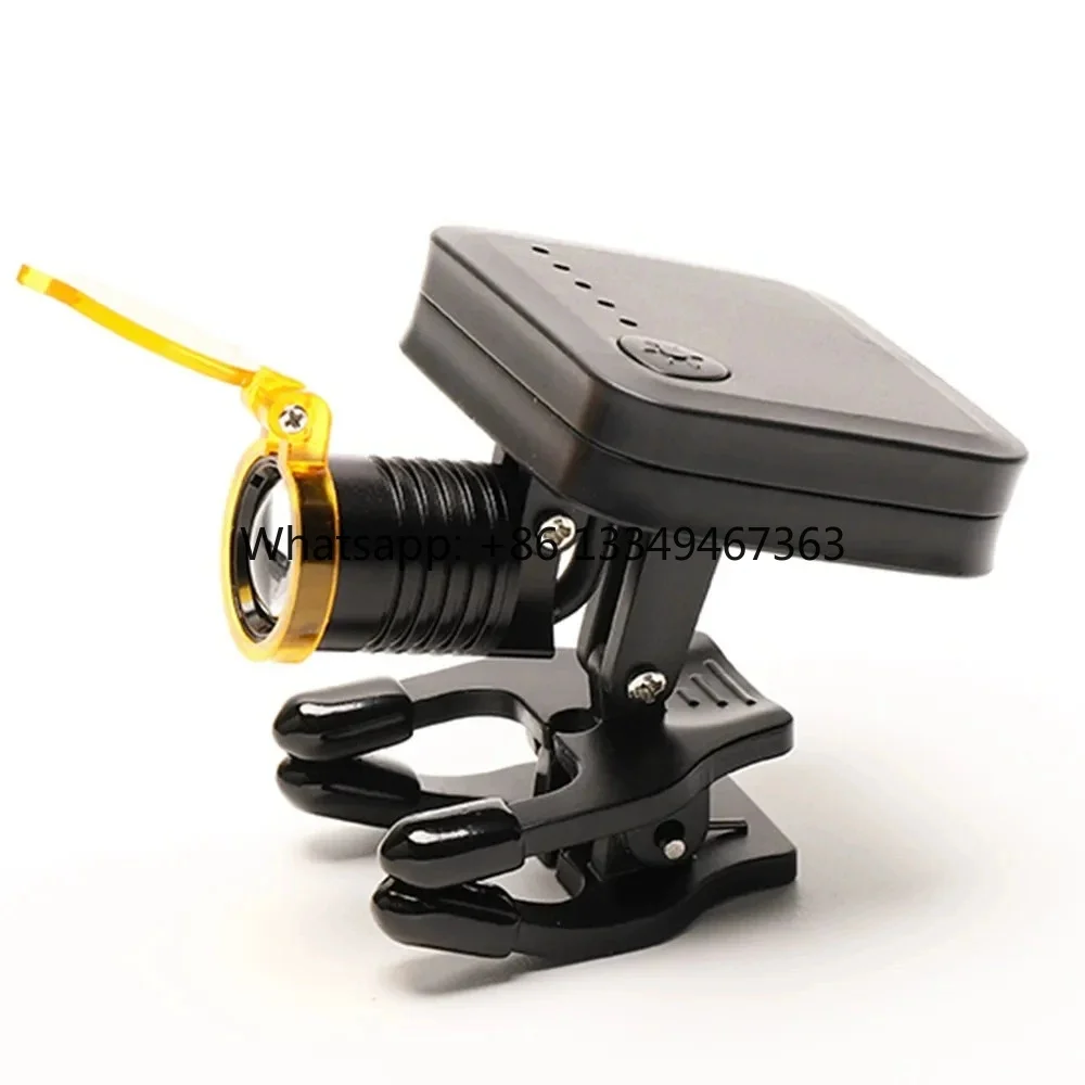 

Head Mounted Dental Oral Otolaryngology LED Headlights with Adjustable Brightness and Iron Clip