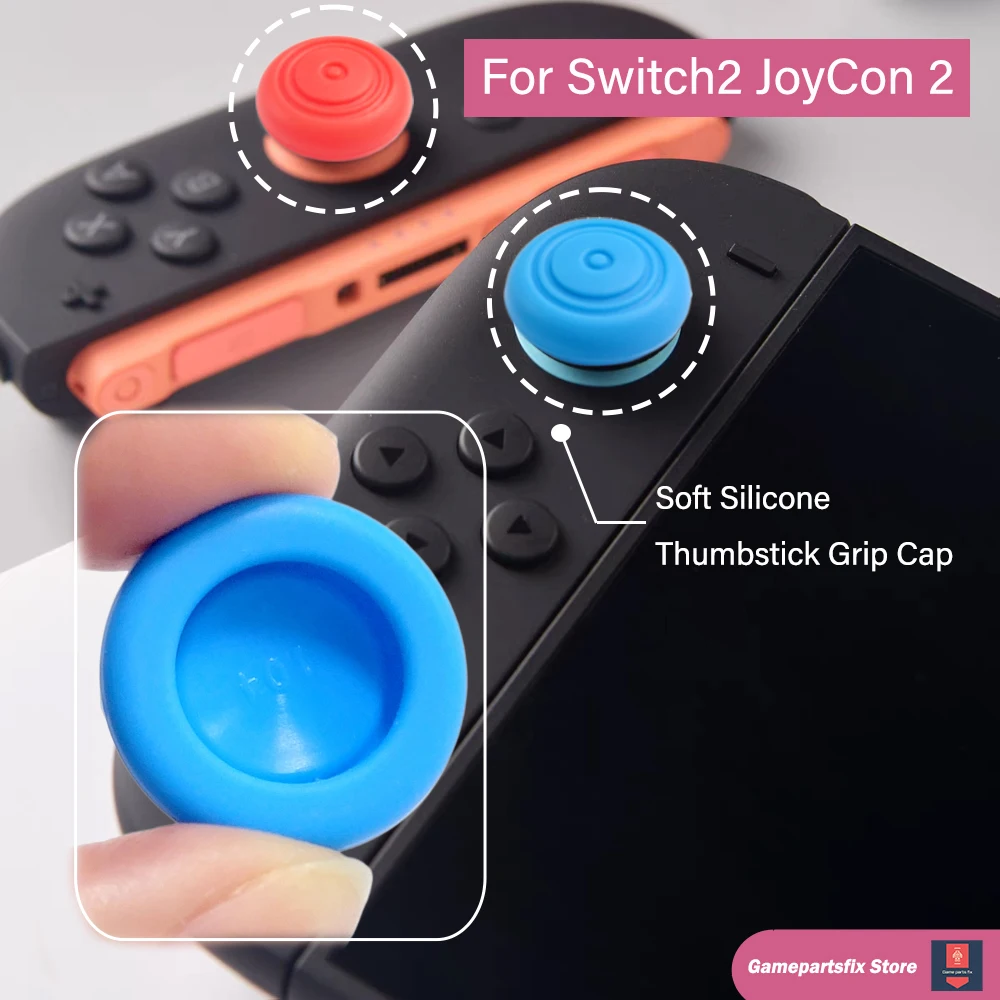 

NS2 Joystick Cap for Switch 2 Console Soft Silicone Thumbstick Grip Cap for Nintendo Switch 2 JoyCon 2 Non-Slip Thumb Grip Cover