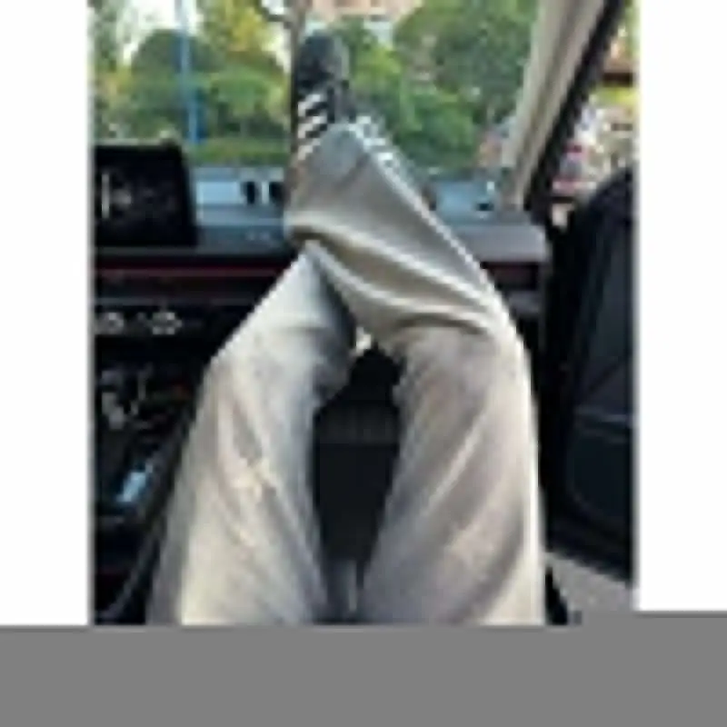 

American High Street Loose Jeans Men's Summer Faion Slim Straight Tube Pants Cotton Polyester Blend mid Waist Zipper Fly