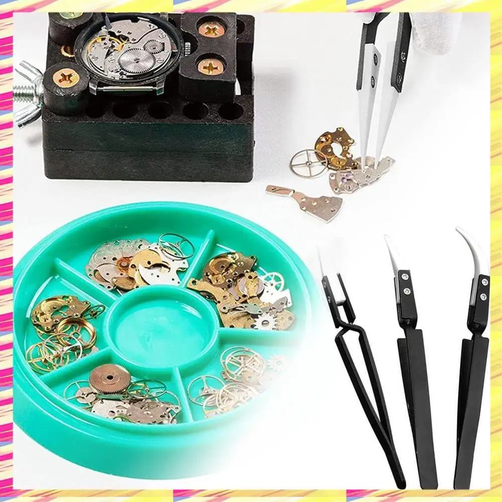 

ABJJ 3 шт. антистатический обратный пинцет IC SMD SMT обратный пинцет термостойкий 1000 градусов ручные инструменты