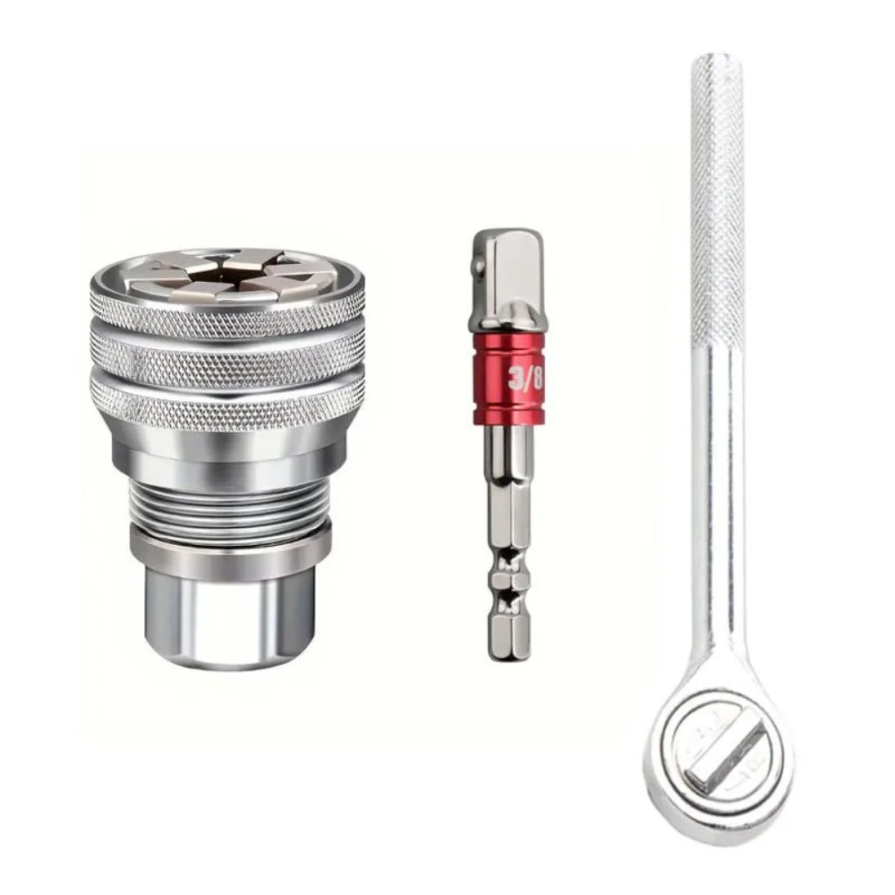 3/8-3/4 Universal Socket Wrench Head Adjustable 7-19 11-32 10-19mm Impact Grade Ratchet Torque Wrench Drill Home Repair Tool - view 5