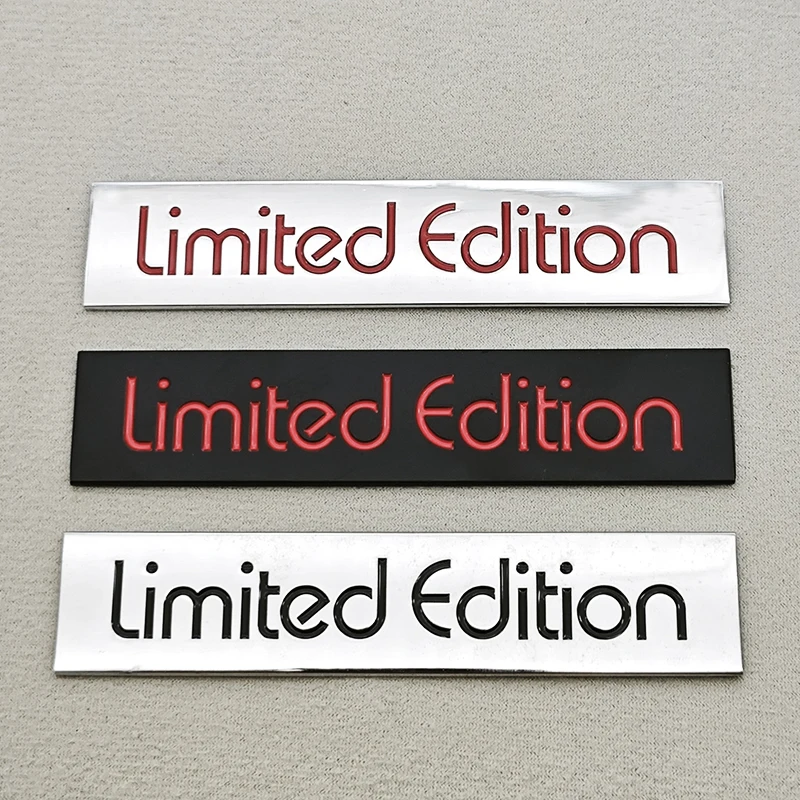 ملصق سيارة معدني ثلاثي الأبعاد إصدار محدود شعار شارة شارة لسيارات BMW Audi VW Honda Opel Toyota Chevrolet Ford Hyundai Accessory #1