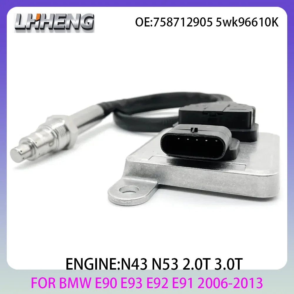 

N43 N53 Новый датчик азота и кислорода NOx для BMW 3 325i 5 520i 6 630i E90 E93 E92 E60 E61 E63 06-13 758712905 5wk96610K