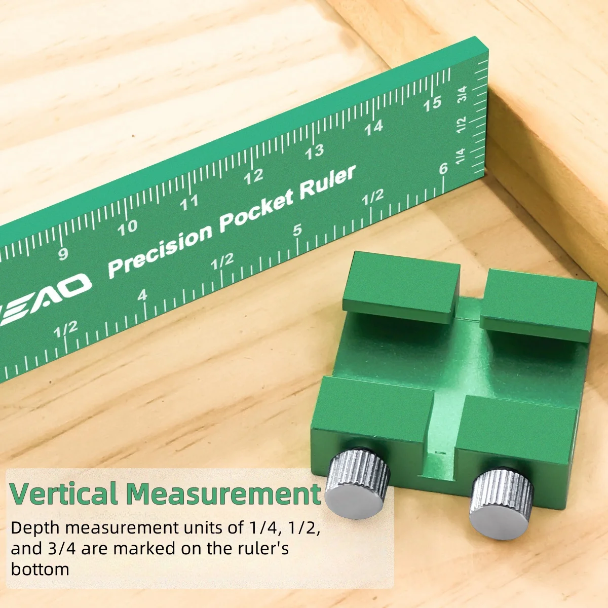 1/3Pcs Woodworking Precision Pocket Rulers, Metal Slide Stop Marking Square Ruler Adjustable Sliding Ruler Marking and Measuring