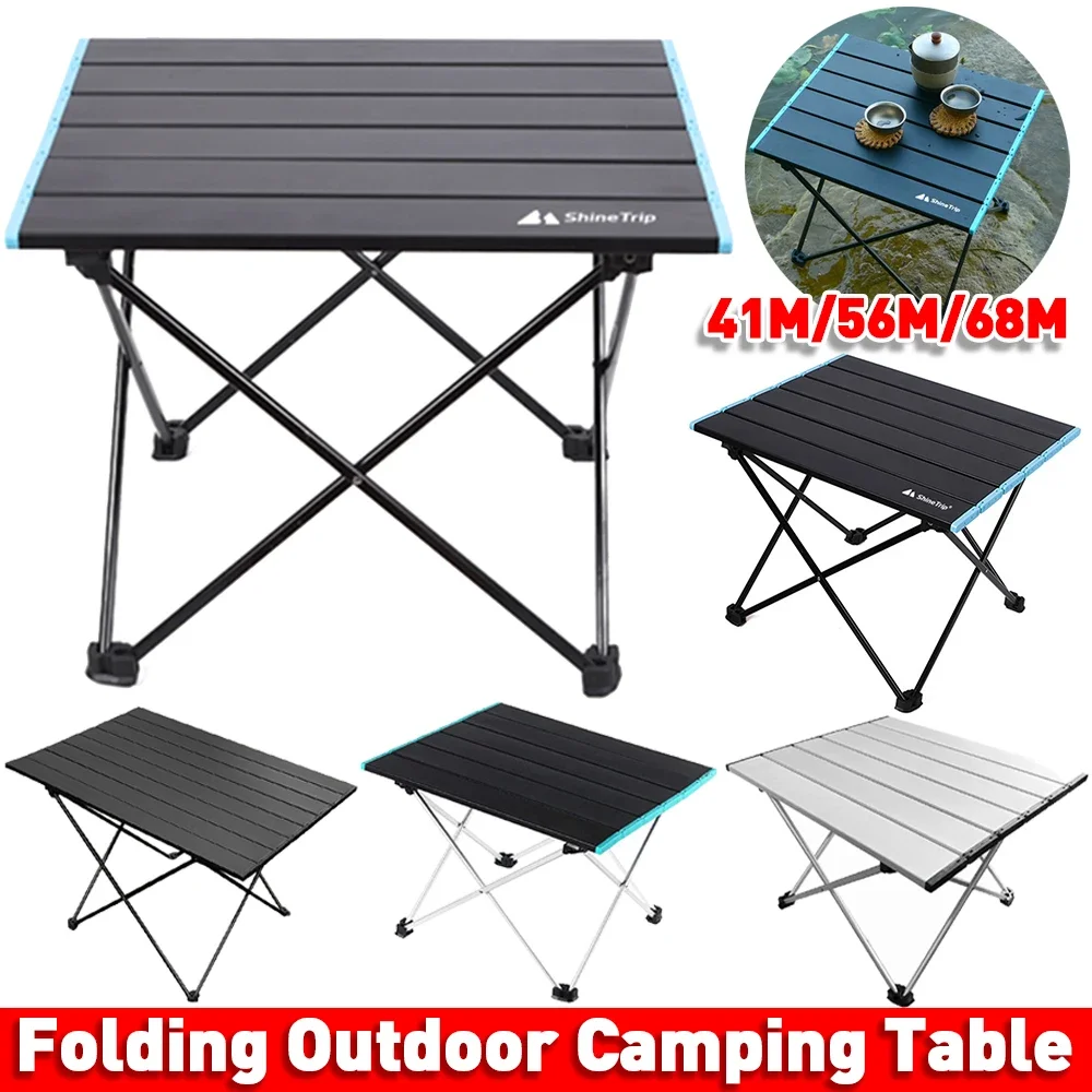 Outdoor Camping Table Portable Foldable Desk Furniture Computer Bed Ultralight Aluminium Hiking Climbing Picnic Folding Tables