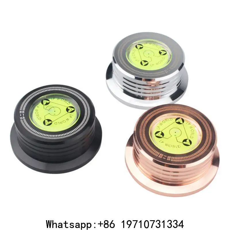 Aluminum LP Record Weight – Butterfly Style Turntable Puck with Bubble Level & Speed Measurement – Vinyl Accessories