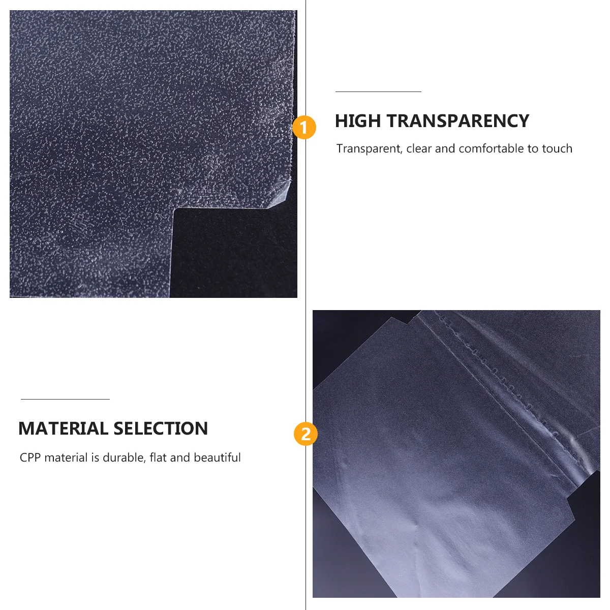 10 Pcs Self-adhesive Book Cover Jacket Film Clear Protector Protective Transparent Plastic Textbook Covers