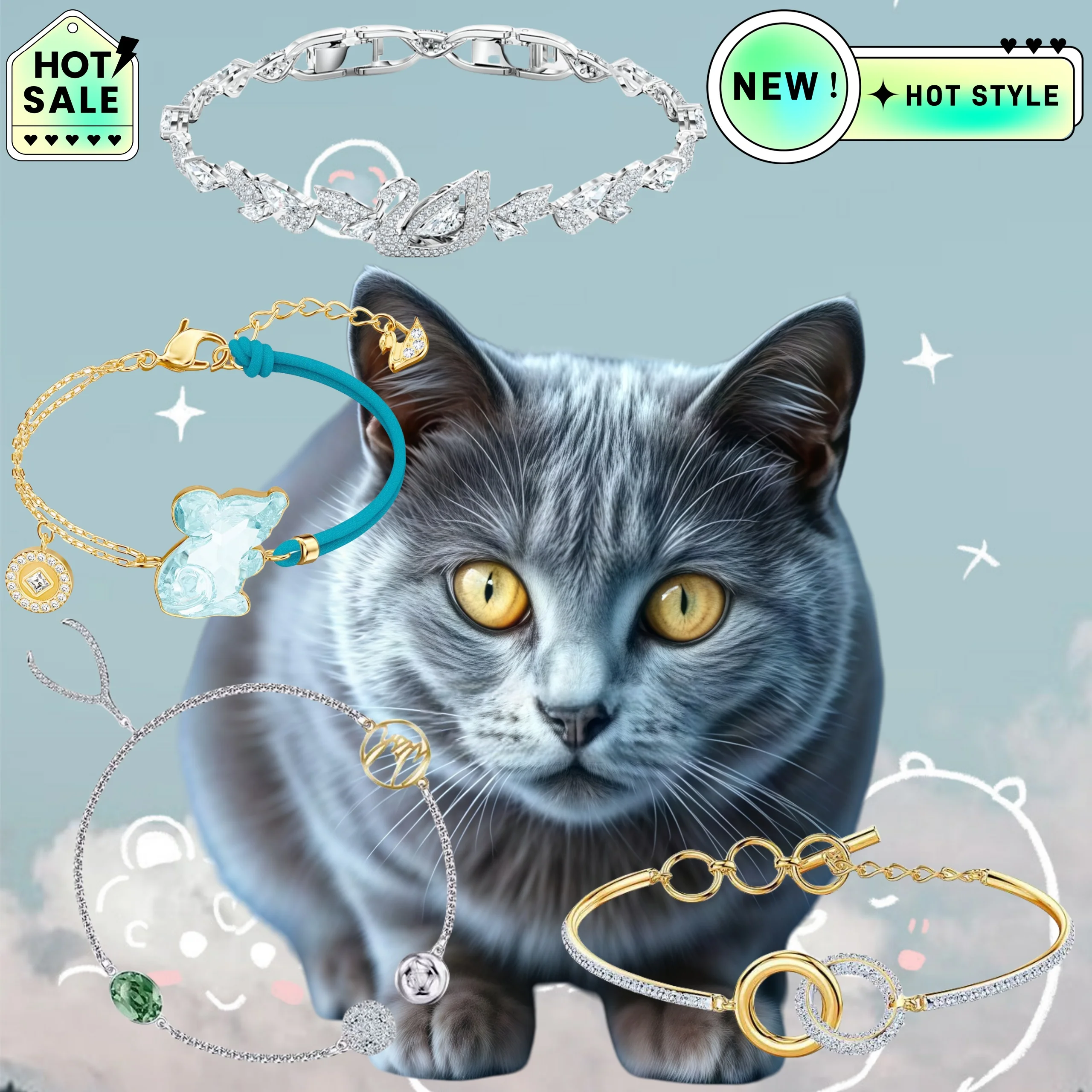 

2025 Hot Selling Brand Women's Bracelet Fashionable High-end Jewelry Suitable for Gift Giving To Friends