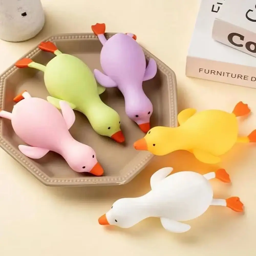 Colorful Duck Pinch Le Transformable Squishy Texture Duck Vent Toys Stretch Function Fun Design Fidgets Toys For Kids