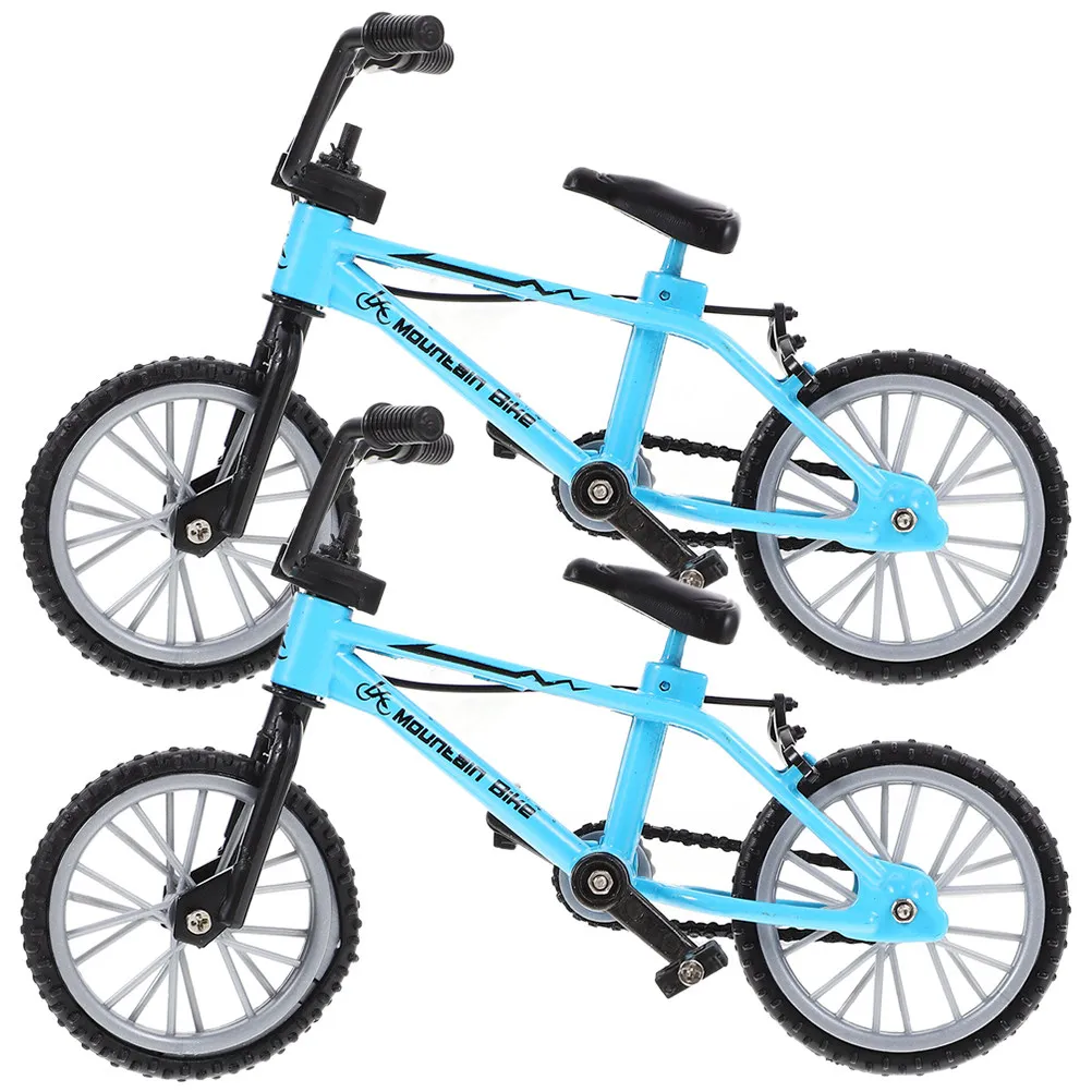 

2Pcs Miniature Bicycle House Accessories Tiny Artificial Mini Bikes Decorative Miniature Bicycle for Mini House Display Photo
