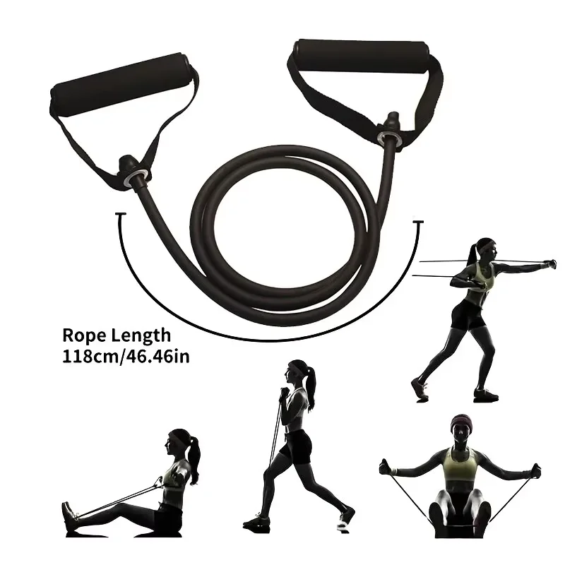 4-Level Resistance Bands with Handles for Home Workouts and Strength Training Perfect For Yoga Pilates Fitness Equipm Training