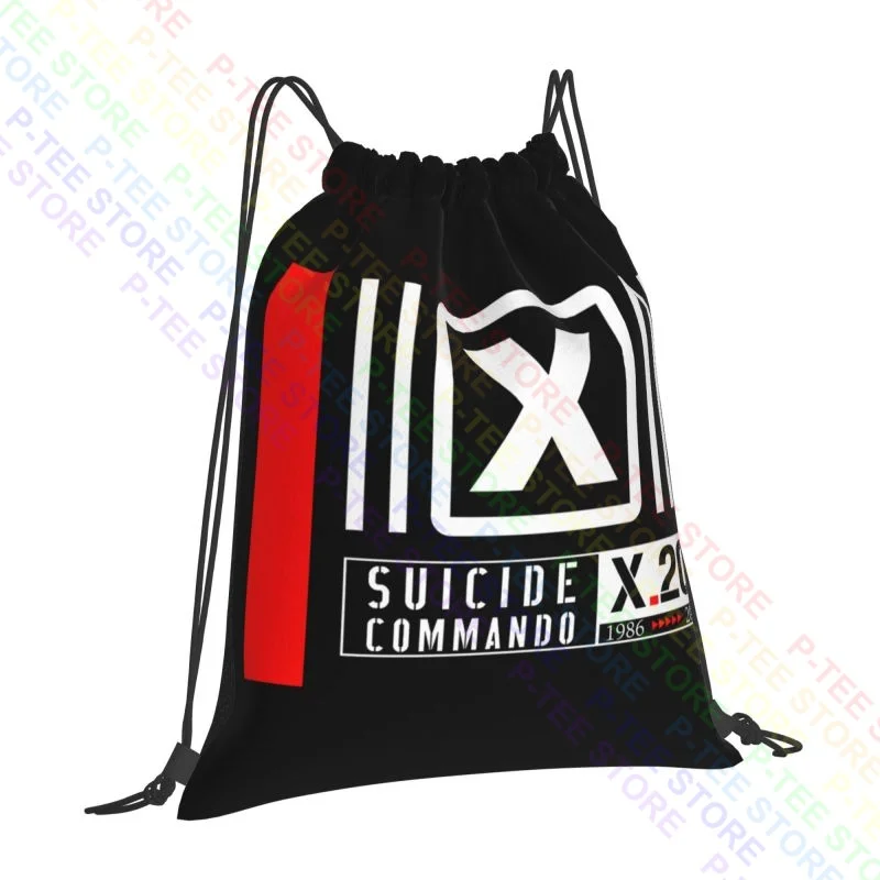 Suicide Commando Hocico Wax Trax Wumpscut Ebm Ministry C-Lekktor Drawstring Bags Gym Bag Travel Multi-function