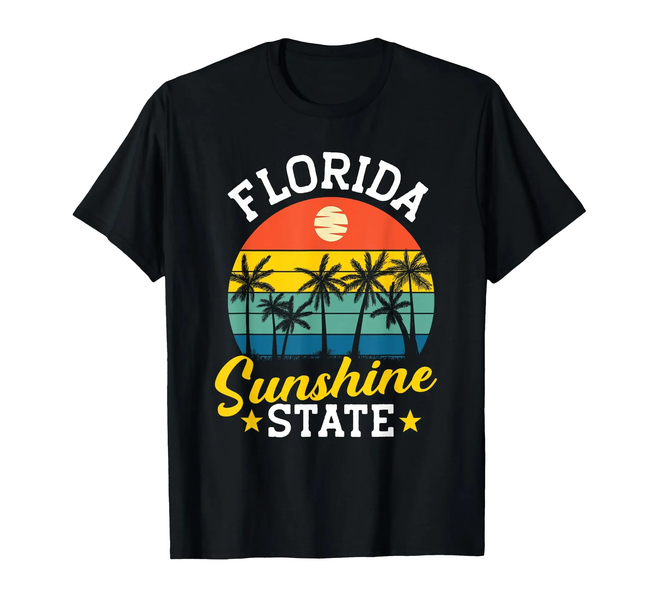 

Футболка Sunshine State: Костюм для вечеринки в стиле Луау, Флорида, летняя модная футболка с графическим принтом для любителей пляжа, винтажный образ для повседневной жизни