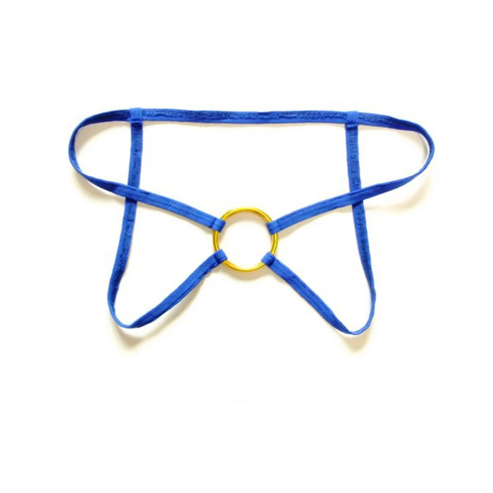 2022 Fashion Hot New G-String Mens Solid Color T-back Underwear O Ring Breathable Briefs Comfortable Low Waist