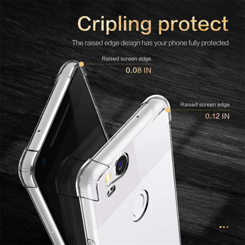 For Google Pixel 2 XL Pixel2XL Case Air Cushion Shockproof Silicone Soft Back Cover For Google Pixel 2 XL 2XL Airbag TPU Case