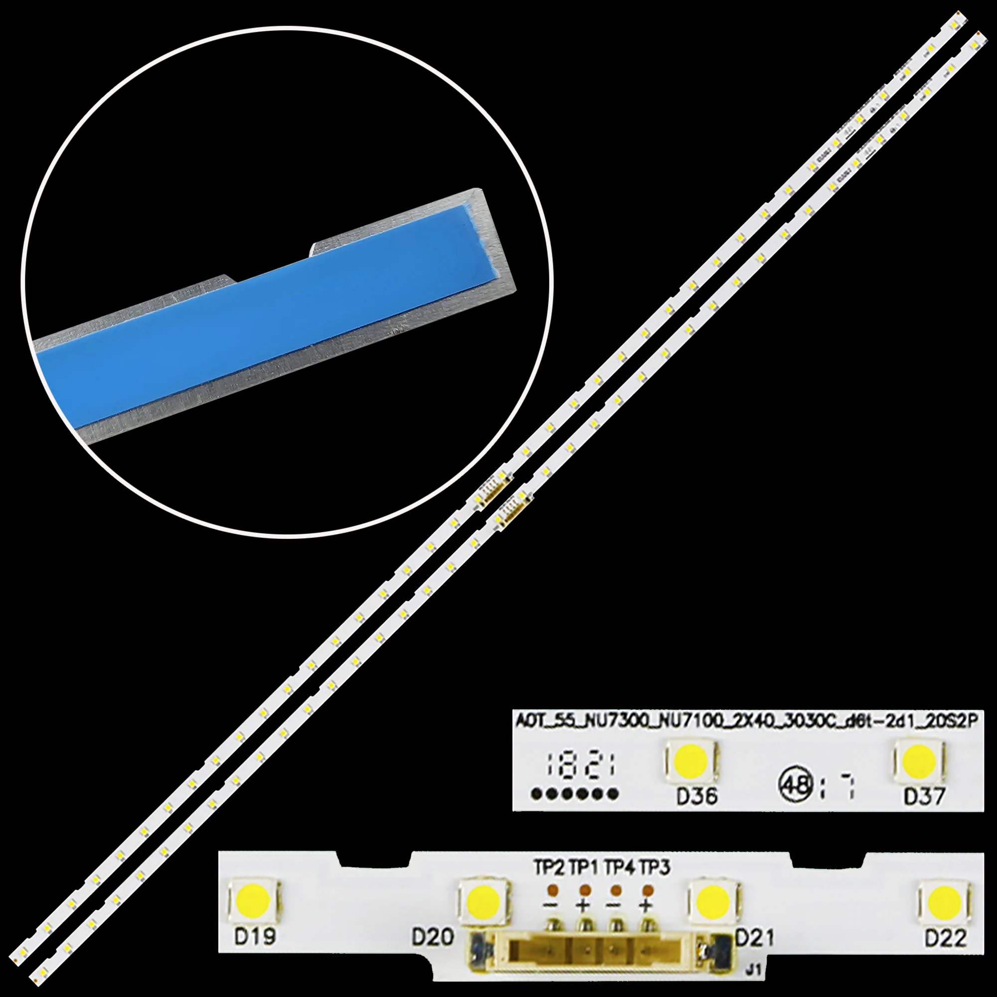 LED BackLight Strip For 55NU7100 UE55NU7300 UE55NU7100 UE55NU7105 AOT_55_NU7300_NU7100 BN96-45913A BN61-15485A