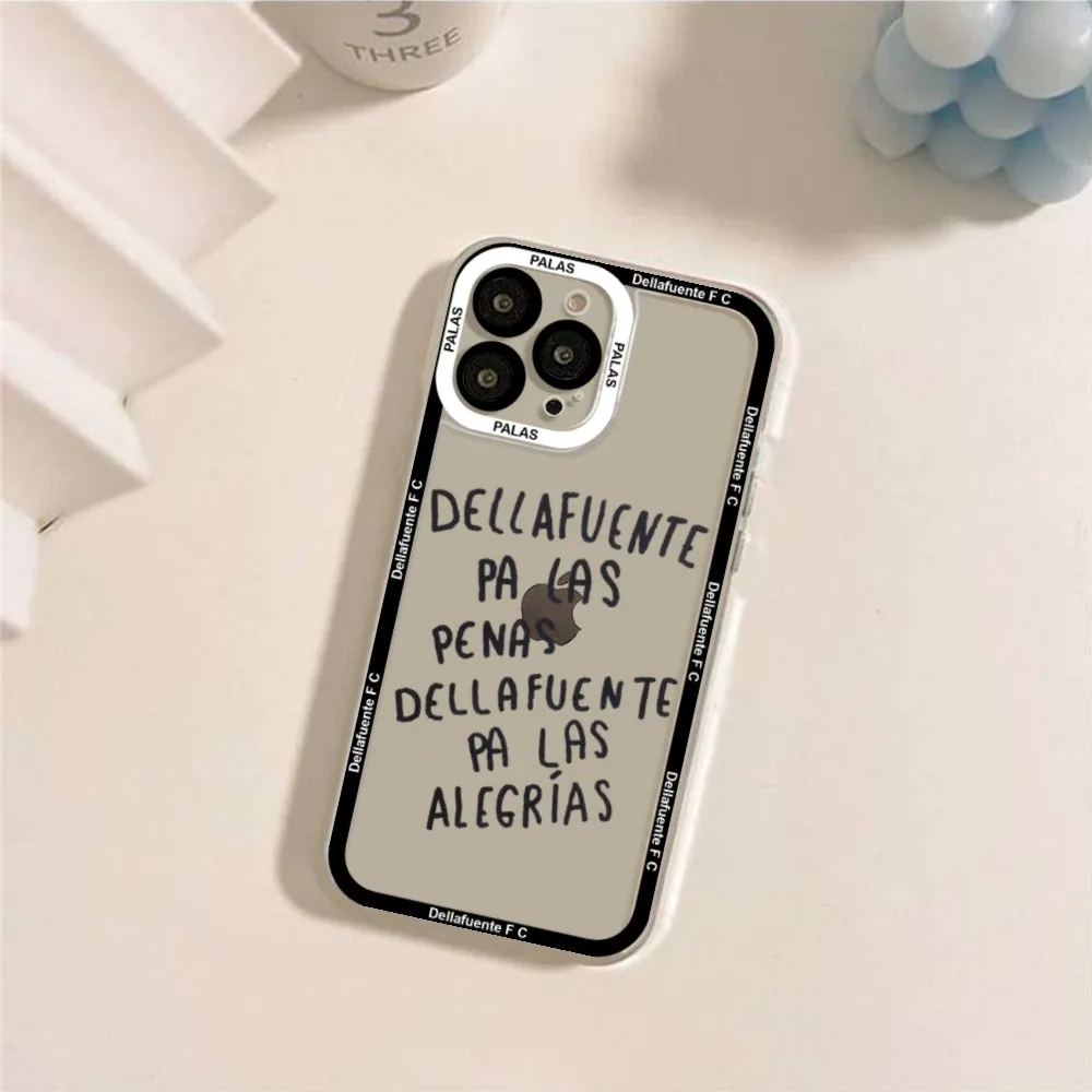 D-Dellafuente F C Phone Case For IPhone 11 12 13 Mini Pro Max 14 Pro Max Iphone15 15promax Case Shell Funda Cover