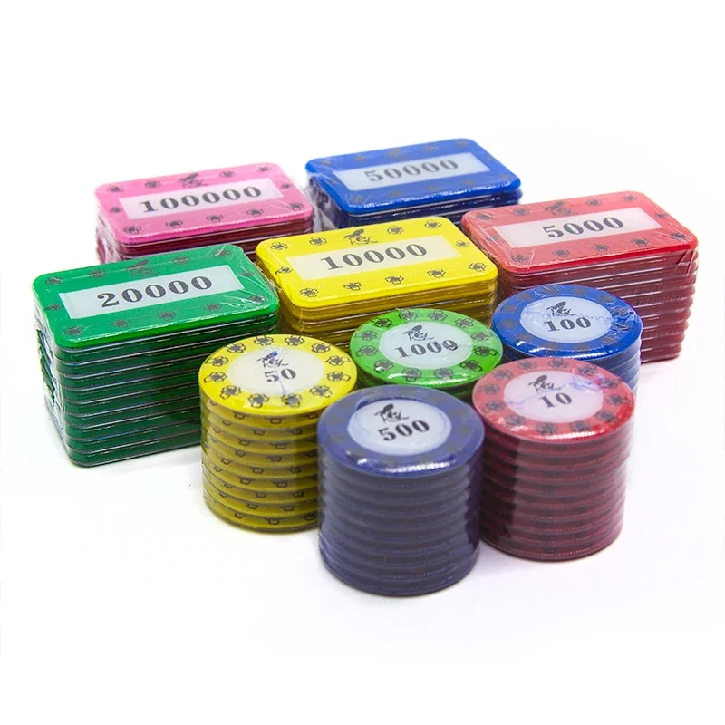 Hot Selling Style Convenient Harmless Nontoxic Acrylic two layer screen printing set code poker chips case