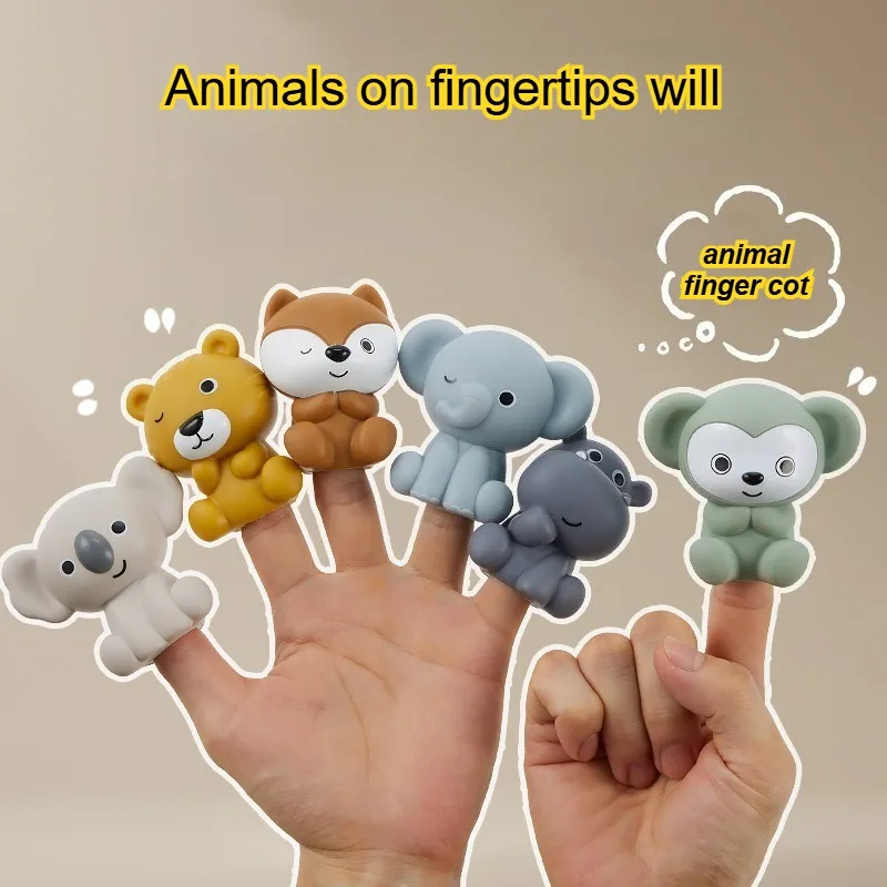 ของเล่นสัตว์ลอยน้ำสำหรับเด็ก ของเล่นในห้องน้ำแบบซ้อนได้ เกมอาบน้ำเด็กพร้อมฟังก์ชั่นการเล่นหลากหลาย ตุ๊กตาสัตว์นิ้วมือแบบอินเทอร์แอคทีฟ