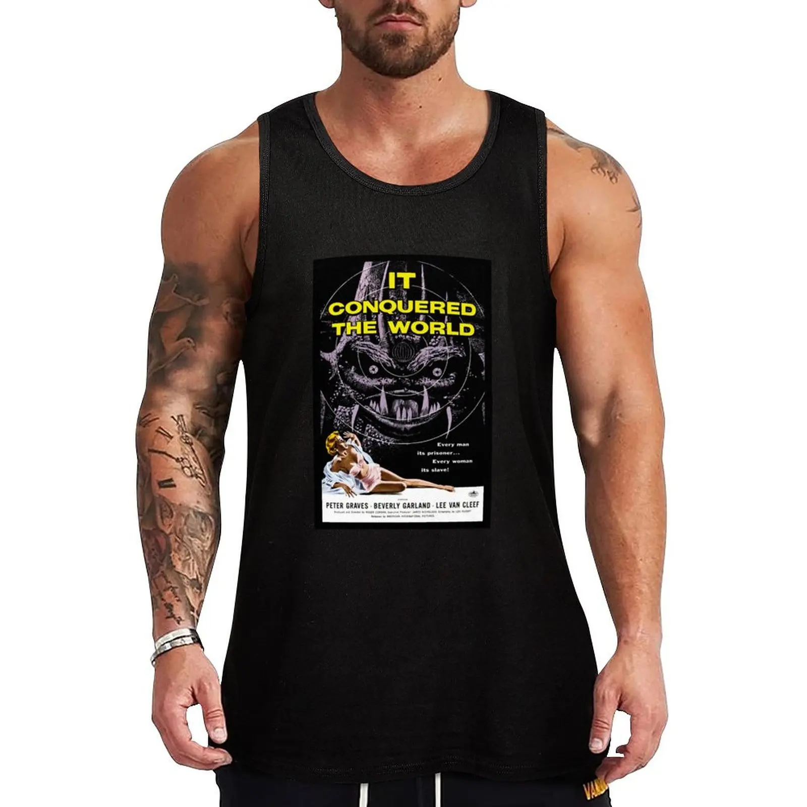 

CONQUERED Tank Top sleeveless shirt man gym vest for men Men's t-shirts man vest