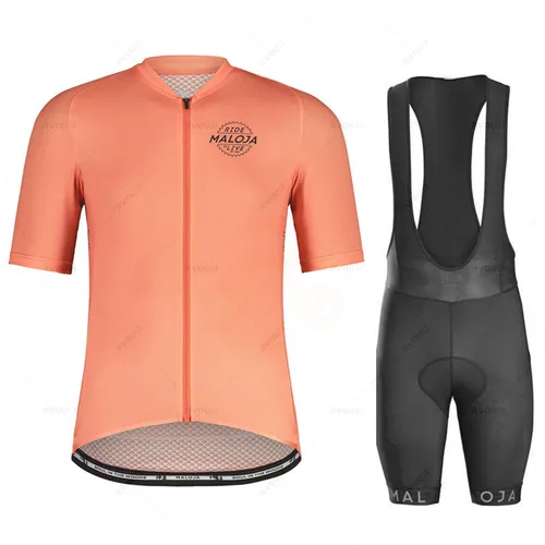 Ropa de ciclismo Maloja para hombre, ropa de bicicleta de secado rápido, camiseta de Ciclismo de verano, conjunto de pantalones cortos de bicicleta 19D