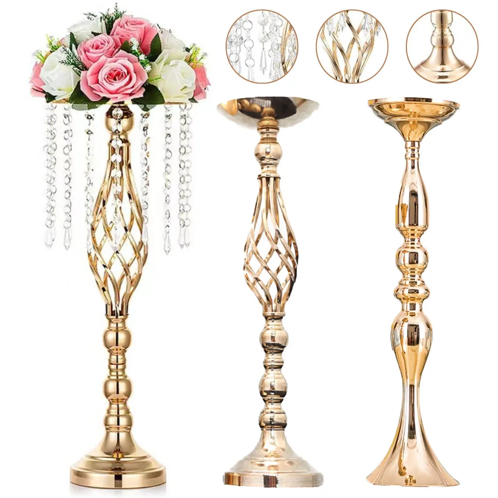 

Vintage Candle Holder Wedding Centerpiece Vase Candlelight Dinner Table Decoration Ornament Hotel Wedding Floral Display Rack