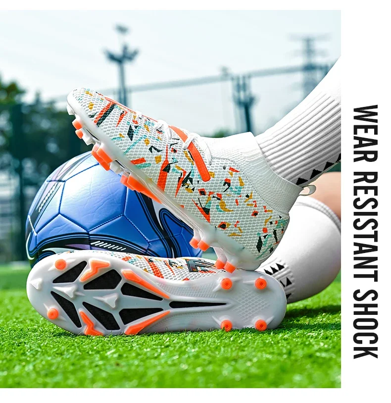 Fußballschuhe für Herren, professionelle Fußballschuhe, Outdoor-Futsal, Unisex, für Rasenplätze, atmungsaktiv, für Training und Wettkämpfe, rutschfeste Fußballschuhe für Gras. – Detail 20