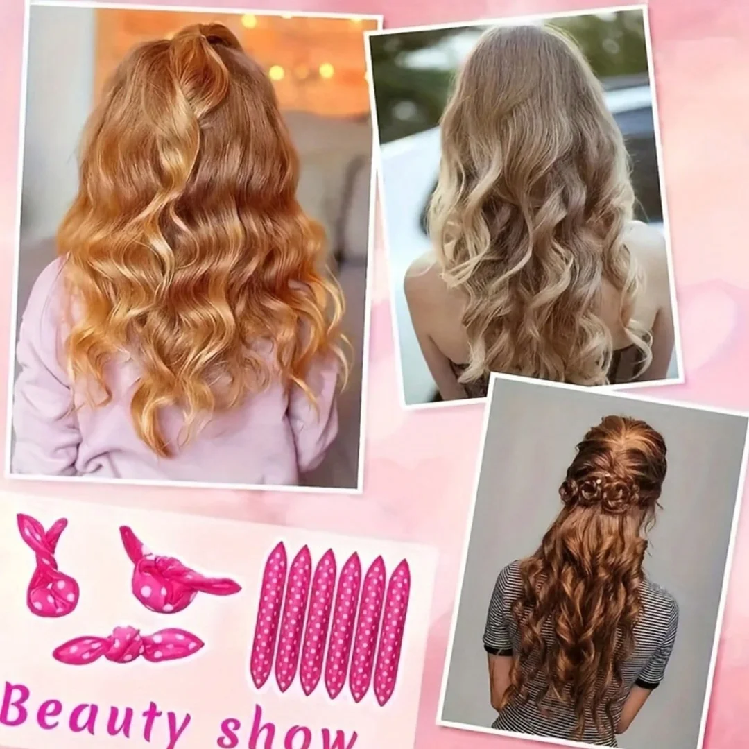 10Pcs/ Hair Curlers Sleep Heatless Soft Pillow Hair Rollers Set Sponge Magic Hair Care DIY Styling Tools cur