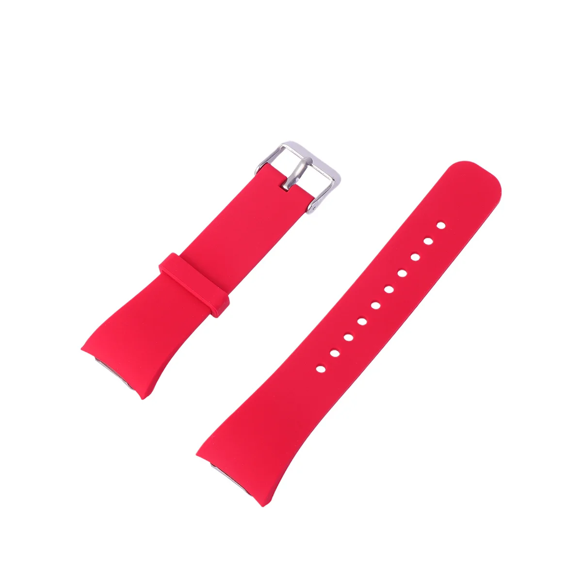 

Smart Watch Band Replacement Silicone Watch Strap Wristband Watch Band Compatible for Gear Fit2 R360 Fit2 Pro (Red)