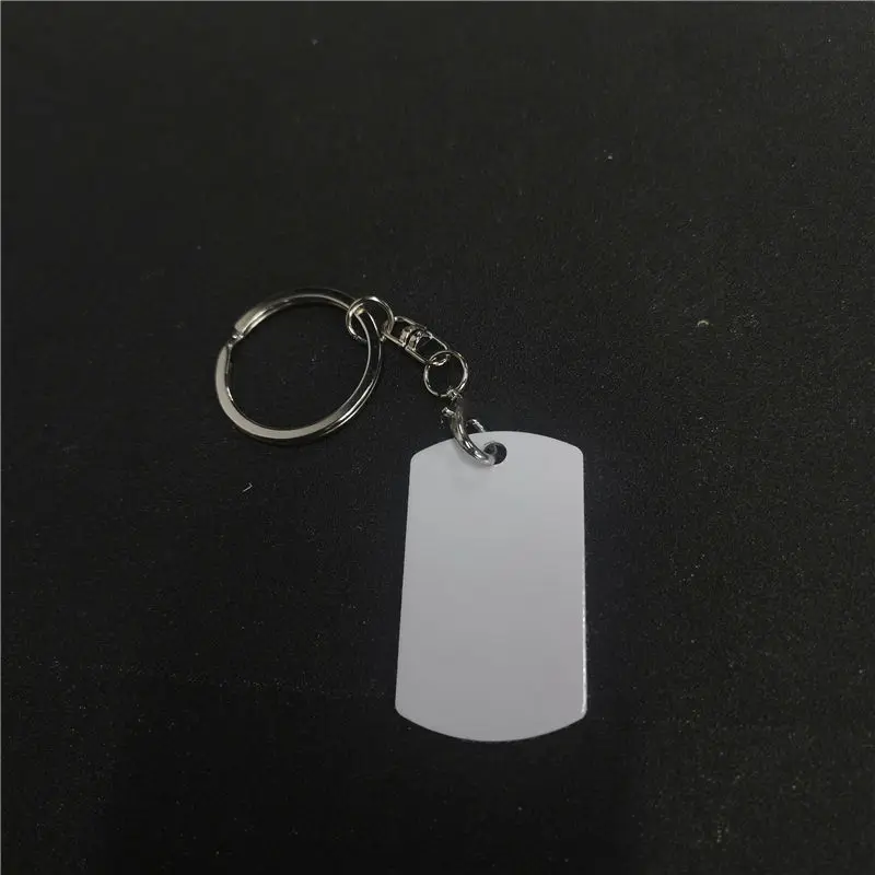 sublimation blank aluminum new dog tags keychains  materials 50pcs/lot