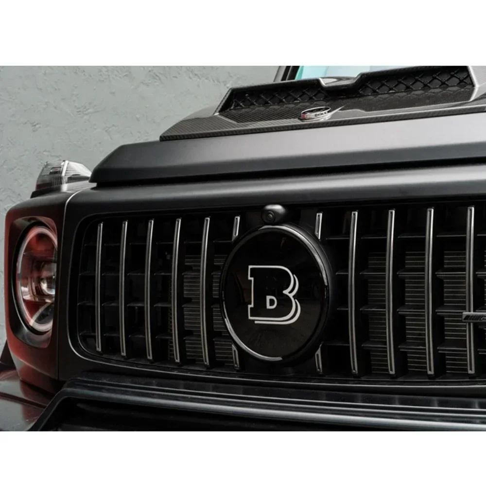 Front Bumper Grille B-Brabus Logo Grill Badge Grille Emblem For Mercedes Benz G Class W463A G63 2019+