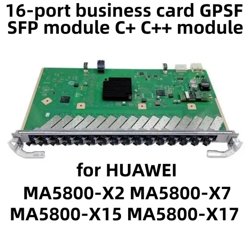 

Original 16-port Service Card GPSF 16 Ports SFP C+ C++ Module For HUA-WEI GPON OLT MA5800-X2 MA5800-X7 MA5800-X15 MA5800-X17