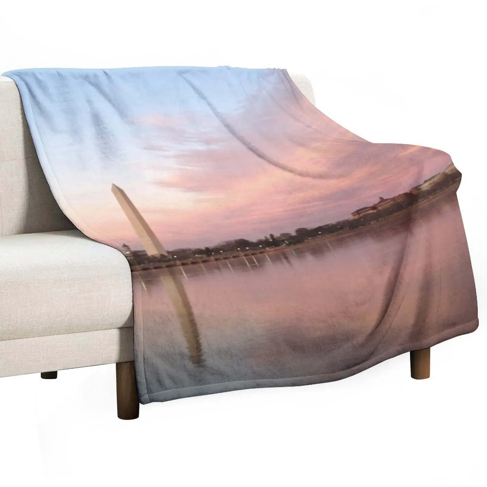 Washington Monument Throw Blanket Decoratives Thin Beautifuls Hairy Blankets