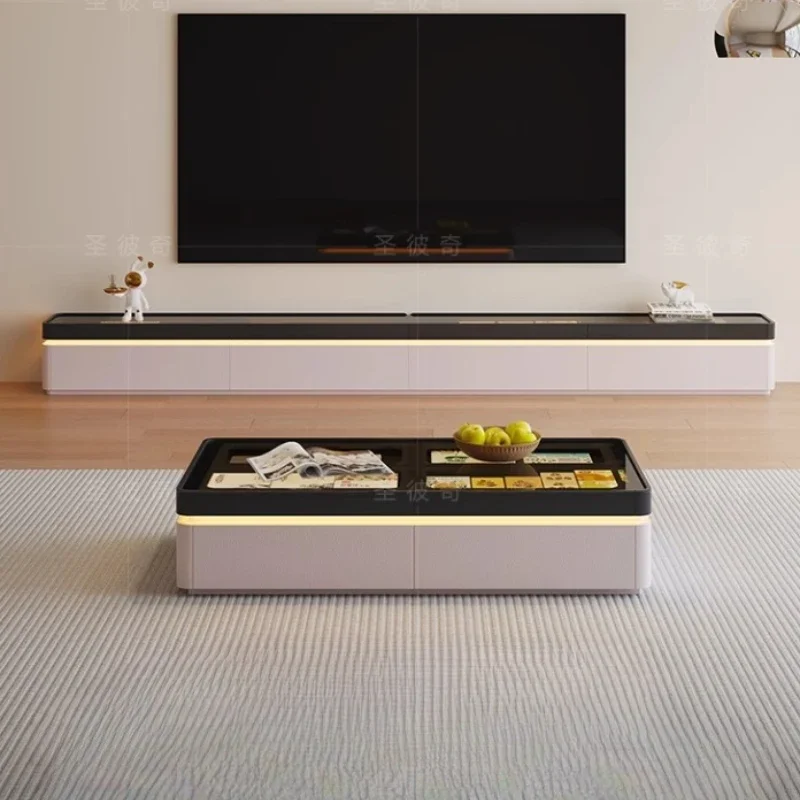 ランプ付きテレビ台、エンターテイメントセンター、インテリアテレビ、モダンテレビ、リビングルーム、サロン、ファームハウス、高級住宅家具