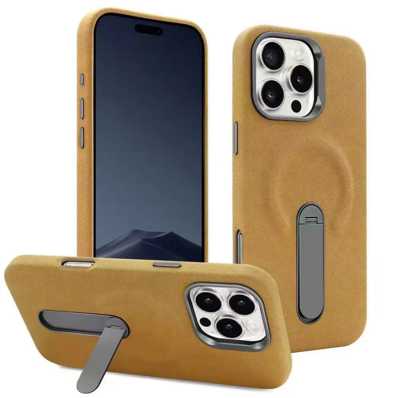 

New retro phone with magnetic stand compatible Apple16/15promax Drop-Resistant All-Inclusive Protective