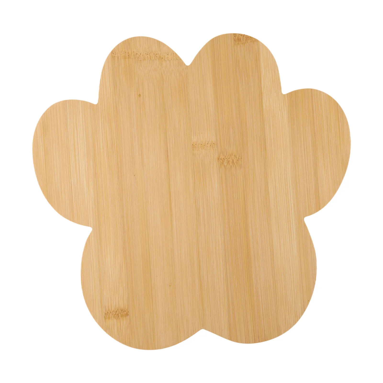 Dog Paw Shaped Wooden Serving Tray 11.82*11.82*0.79 Inches 5 Compartments Fruits Appetizers Home Decoration