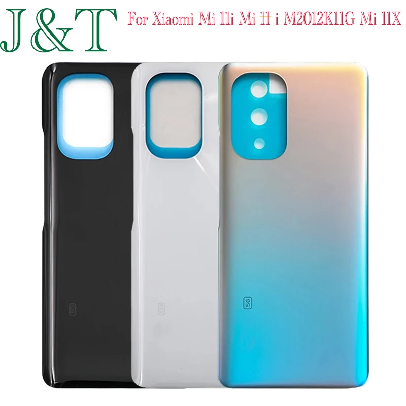 For Xiaomi MI 11i M2012K11G Mi 11X Pro Battery Back Cover 3D Glass Panel Rear Door Housing Case Adhesive Replace