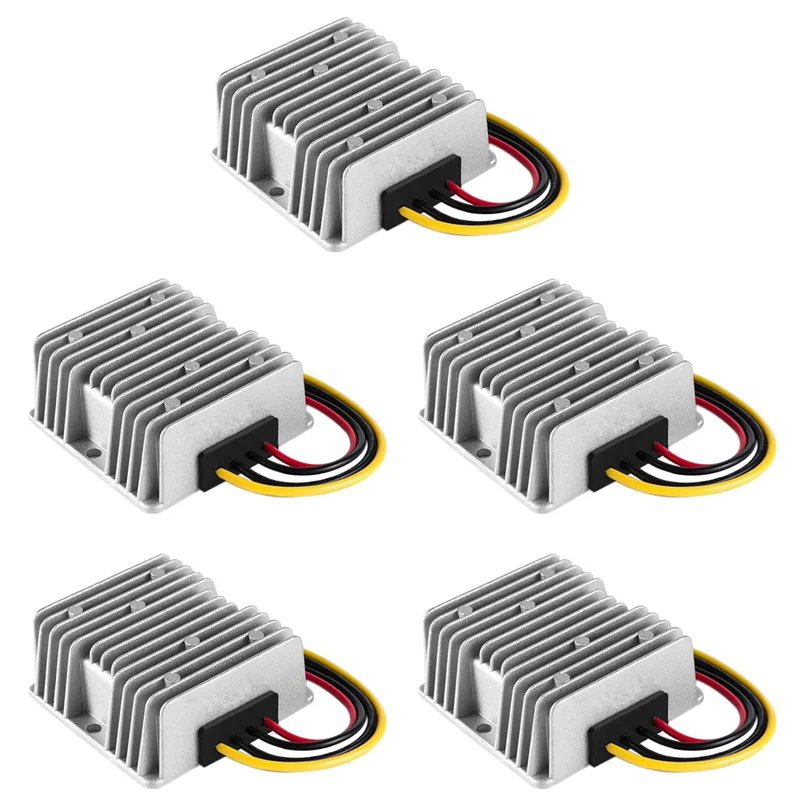 

AIAI 5X DC 12 / 24V To DC 48V 6A 288W Voltage Converter Regulator DC/DC Boost Transformer Waterproof