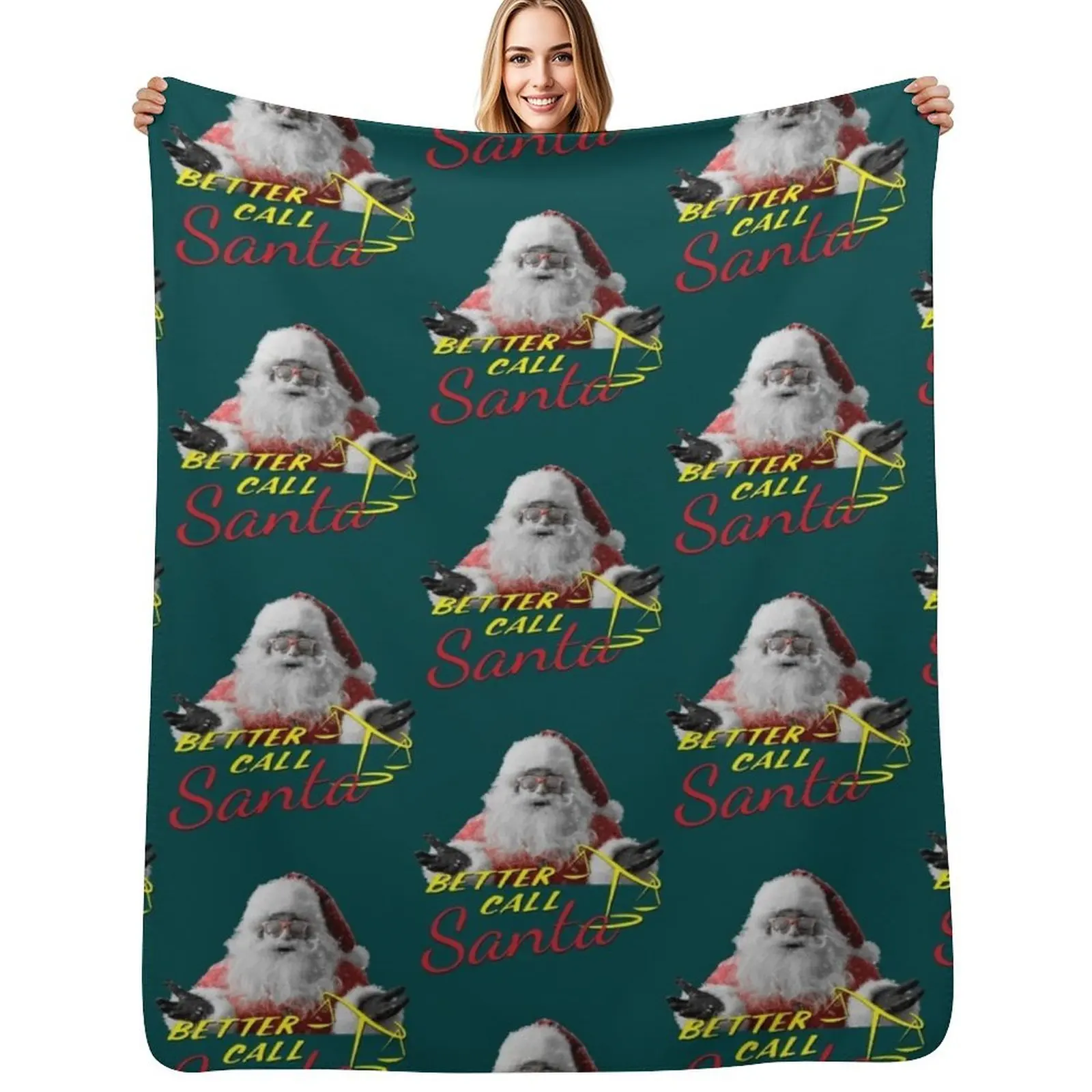 Better Call Santa - Better Call Saul Throw Blanket Lightweight Cozy Blanket for Bed Sofa