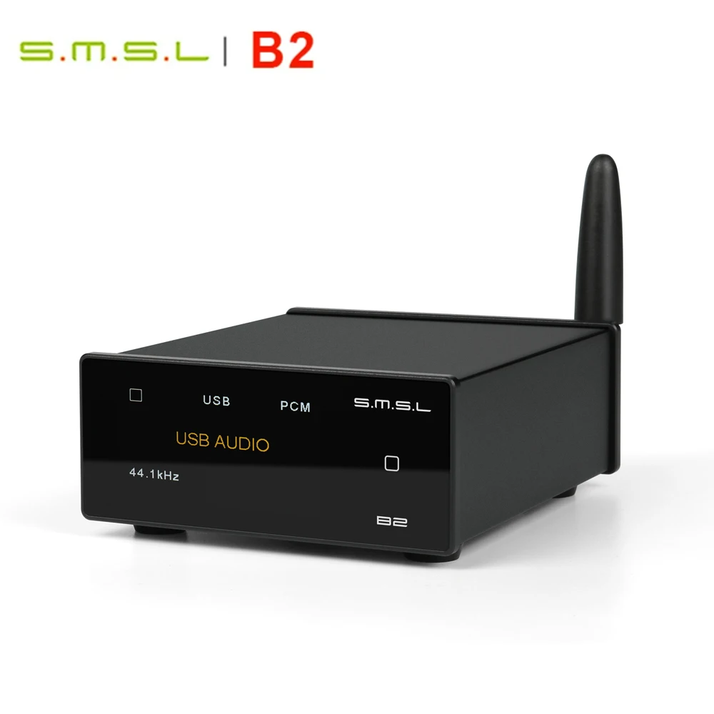 SMSL B2 Audio Reciever, Bluetooth5.1 Decoder Converter USB CS43131 Decoding High Gain Bluetooth LDAC SBC AAC APTX/HD apXT_LL apt