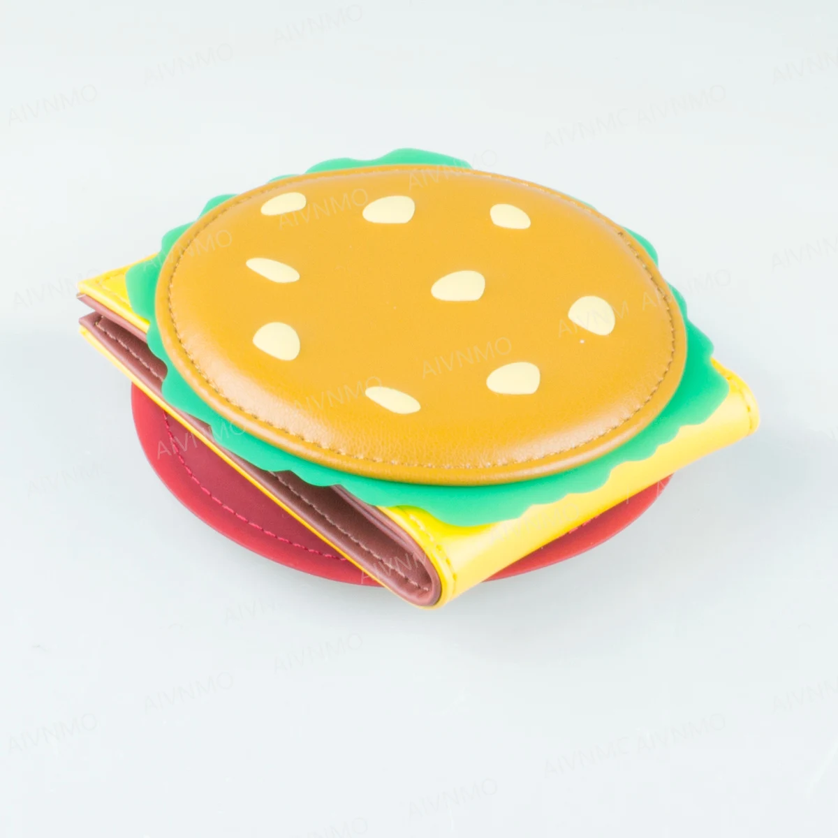 High-Quality 3D Burger Foldable Wallet Fashion Individual Card Holder ID Seat Stylish Compact Money Clip image 6