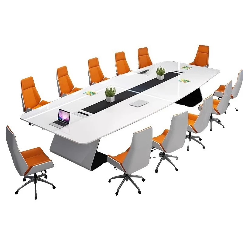 

LH office creative negotiation conference long table modern simple combination baking paint