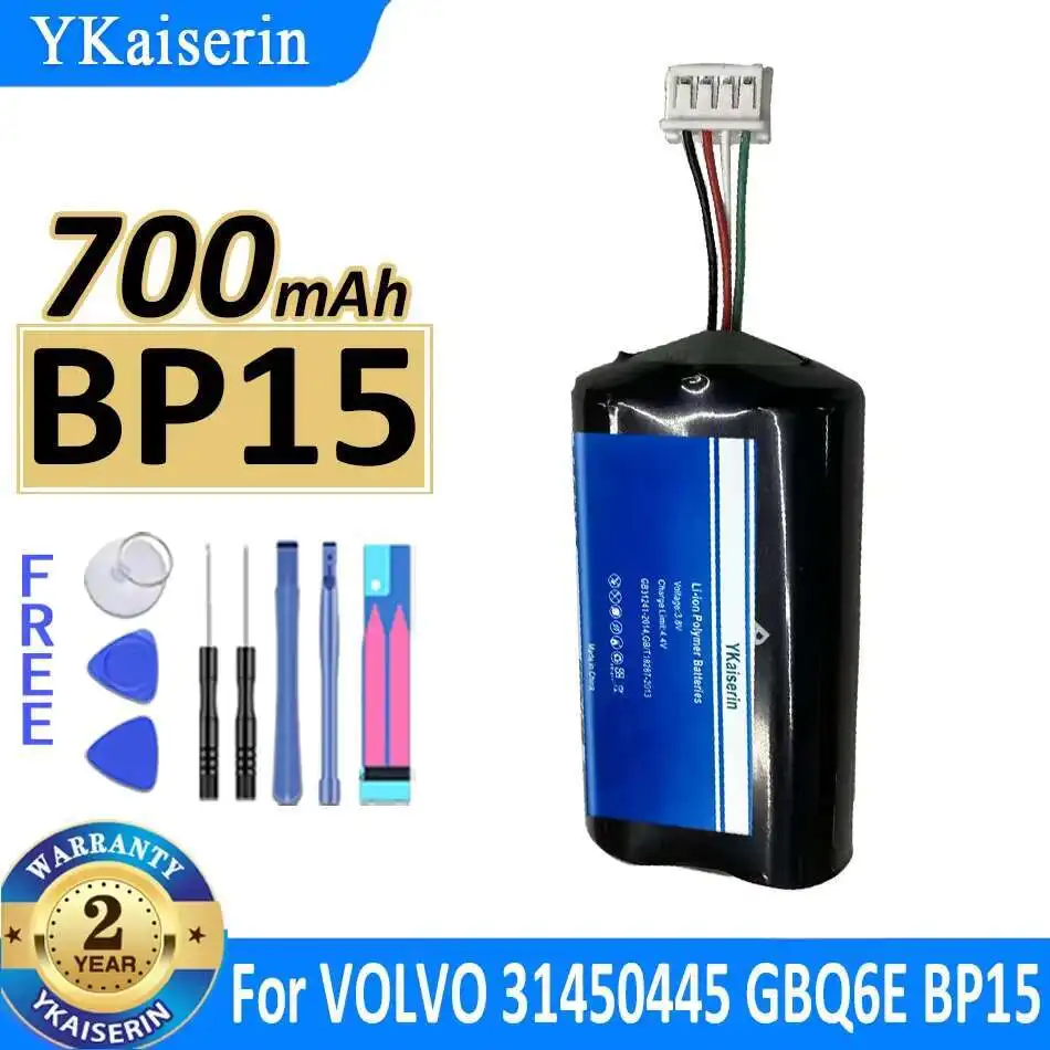 

700mAh YKaiserin Battery For VOLVO BP15 31450445 GBQ6E Bateria
