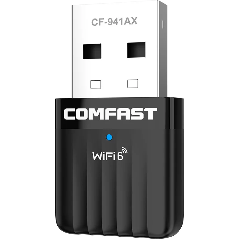 Comfast WIFI 6 USB Adapter AX600 Network Card Dongle 5G+2.4GHz 802.11AX Antena Para PC Signal Reception For Laptop Win 7 10 11