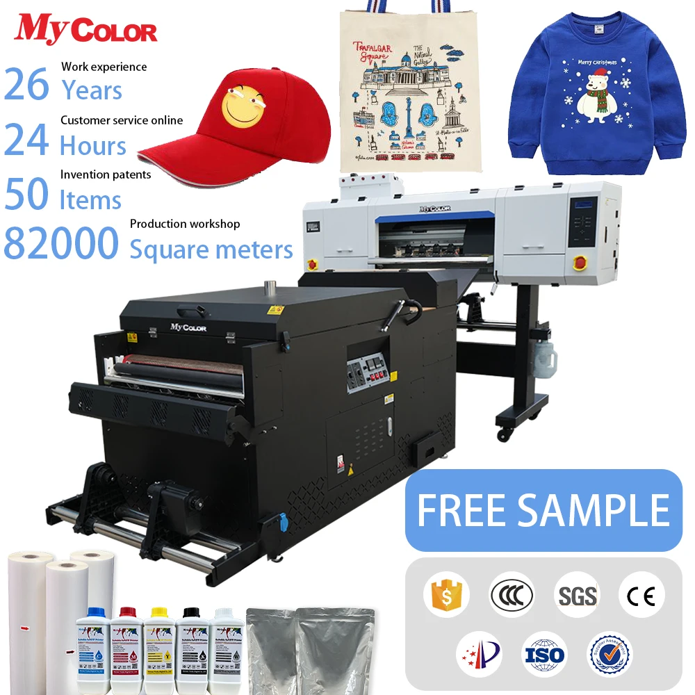 Hot Sell Cheapest 24  60cm Dtf Printer 4 Head I3200 Xp600 Dtf Printer Printing Machine